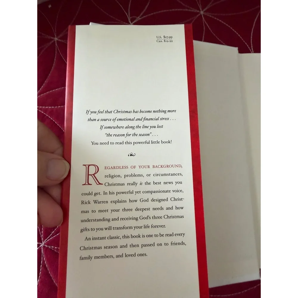 The Purpose of Christmas Rick Warren Hardcover Book 9781416559009 Religion